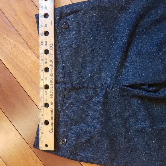 Classiques Entier Women's 6 Twill Herringbone wide leg trouser slack pants - Picture 5 of 10